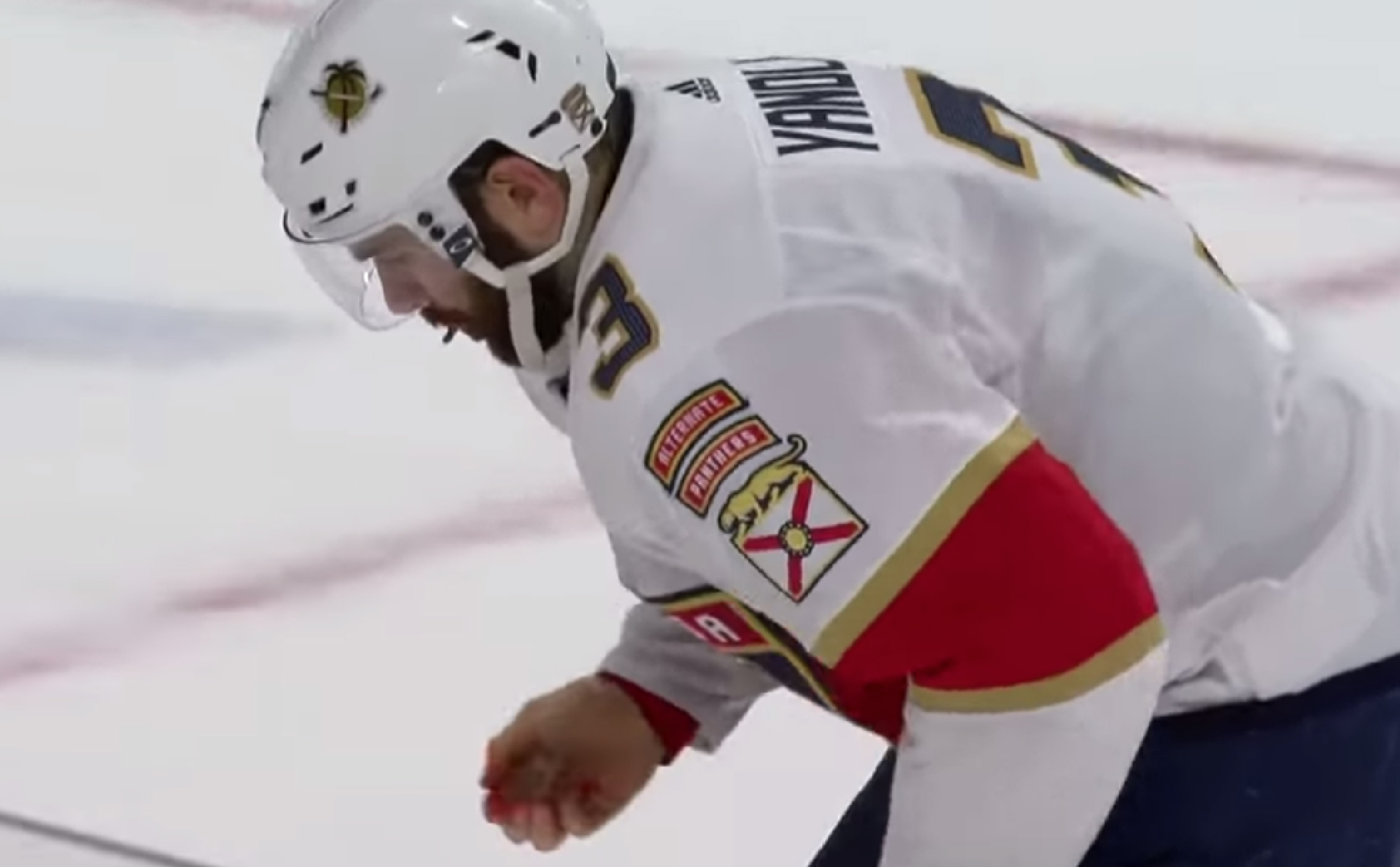 [VIDEO] NHL Player Takes a Puck to The Mouth, Spits Out 9 Teeth, and