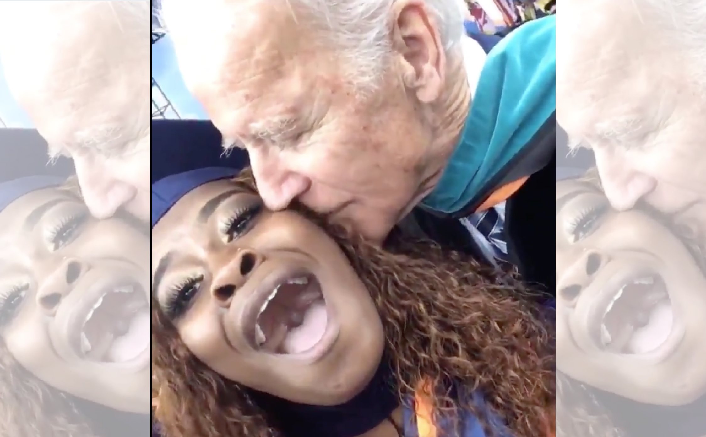 [VIDEO] Biden Shocks College Student When He Slips Her a Slow Kiss